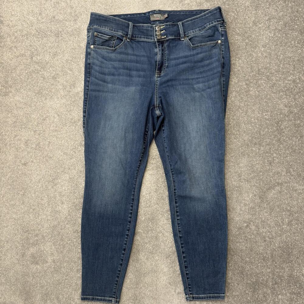 Torrid Jegging Jeans Womens 20R Blue Super Soft High Rise Stretch Denim Slim Leg